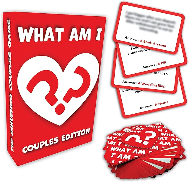 WHAT AM I - Couples Game for Him, Her, Valentines Day Gift, Anniversary, Boyfriend, Girlfriend, Husband, Wife Love Present