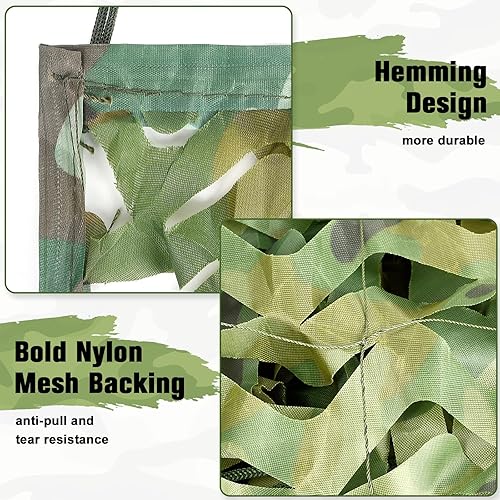 Miniatura 2 de Yeacool Red de camuflaje de malla de camuflaje de excedente militar para caza, decoración de fiesta temática militar, sombrilla para coche, cubierta