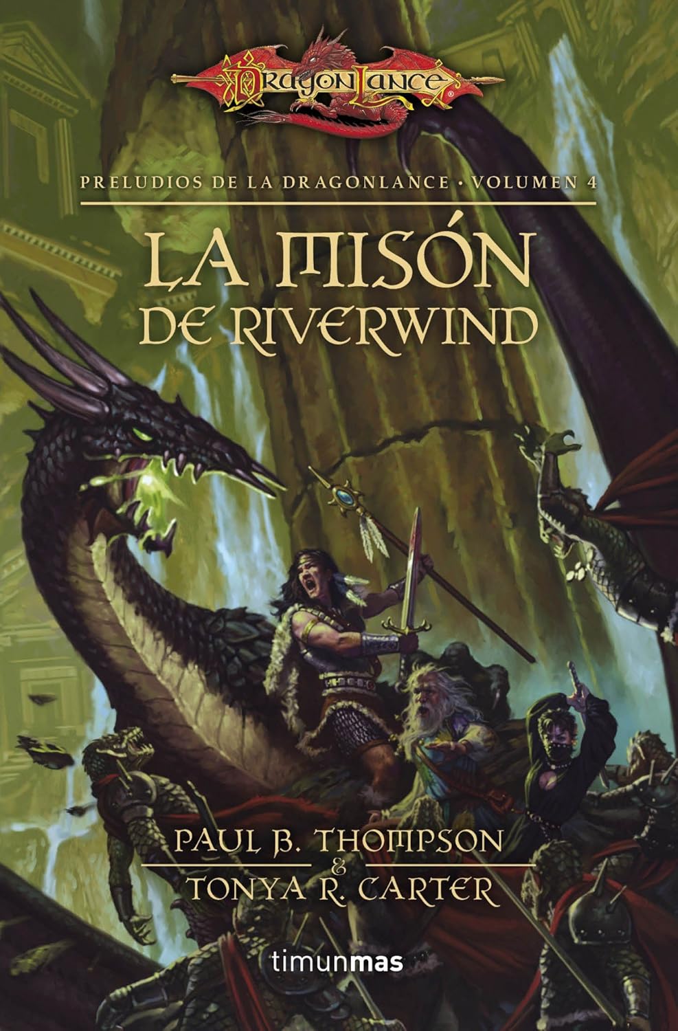 Portada de la novela de fantasía de la Dragonlance La misión de Riverwind