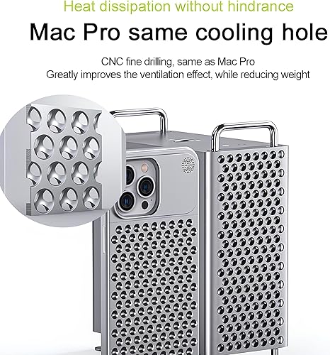 Miniatura 3 de SLAKOP Funda de metal compatible con iPhone 15 ProPro Max aleación de aluminio de aviación ultrafina, sin marco, delgada, ligera, disipación de