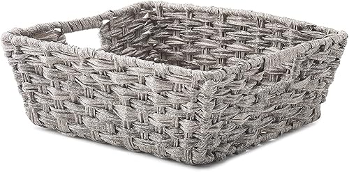 Whitmor Split Rattique Shelf Tote Gris Wash