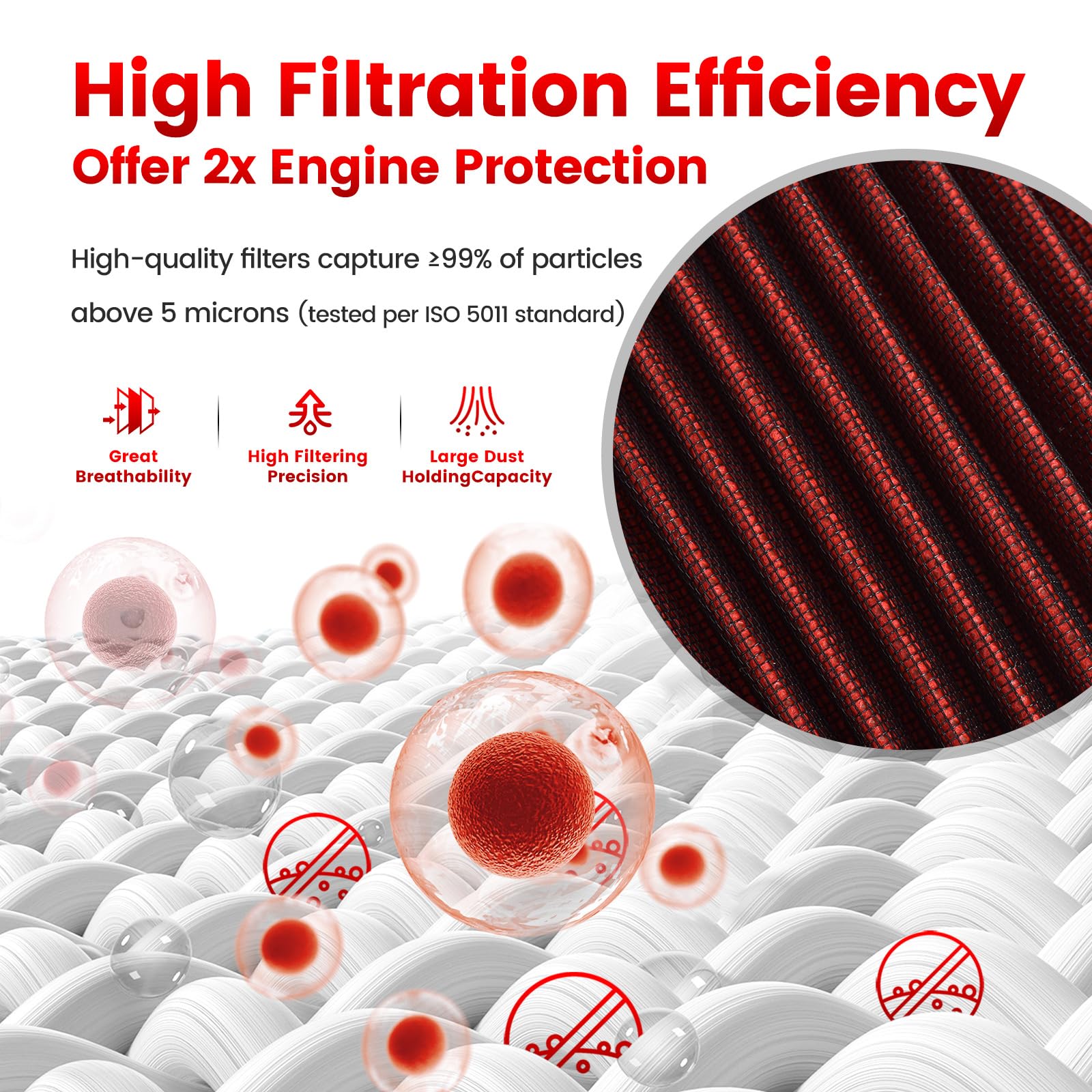 Filtre à Air K&N HA-5019 - Compatible Honda CBR500R, CB500X (2019+), CB500F (2021+) | Performance Et Qualité Premium