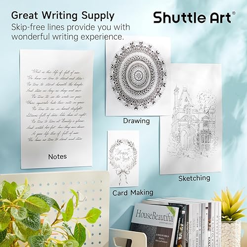 Miniatura 6 de Shuttle Art Ink Glide Series - Paquete de 90 bolígrafos de gel de punta fina retráctiles de 0.020 in, juego a granel de tinta de gel de secado