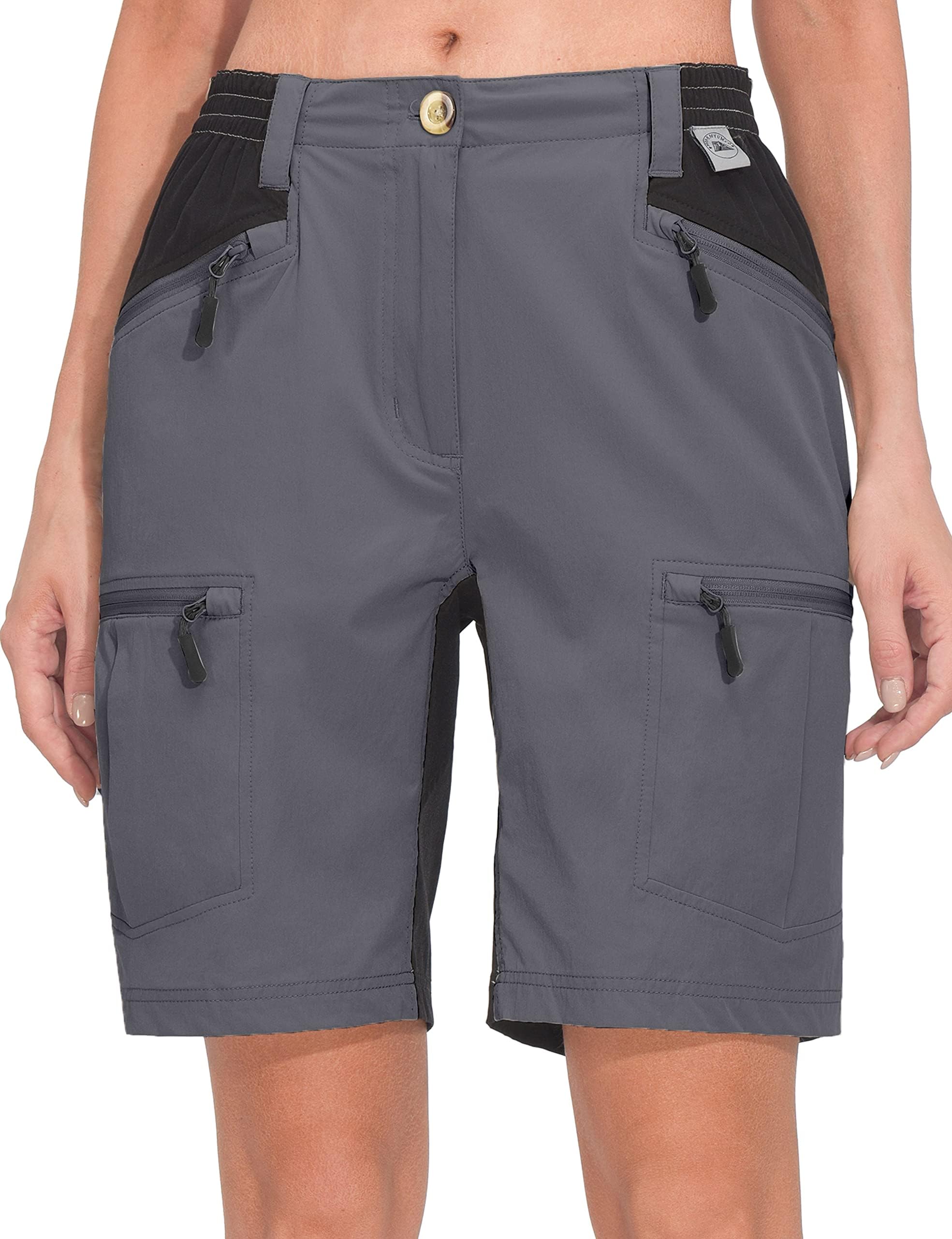 Little Donkey AndyWomen's Cargo Hiking Shorts Quick Dry Lightweight Running Shorts Windproof Stretch for Golf, Cycling