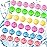 Blulu 48 Pieces Pet Hair Remover for Laundry Dryer Balls Reusable Washing Machine Hair Catcher Pet Dog Cat Catcher Lint Remover (Rainbow Color)
