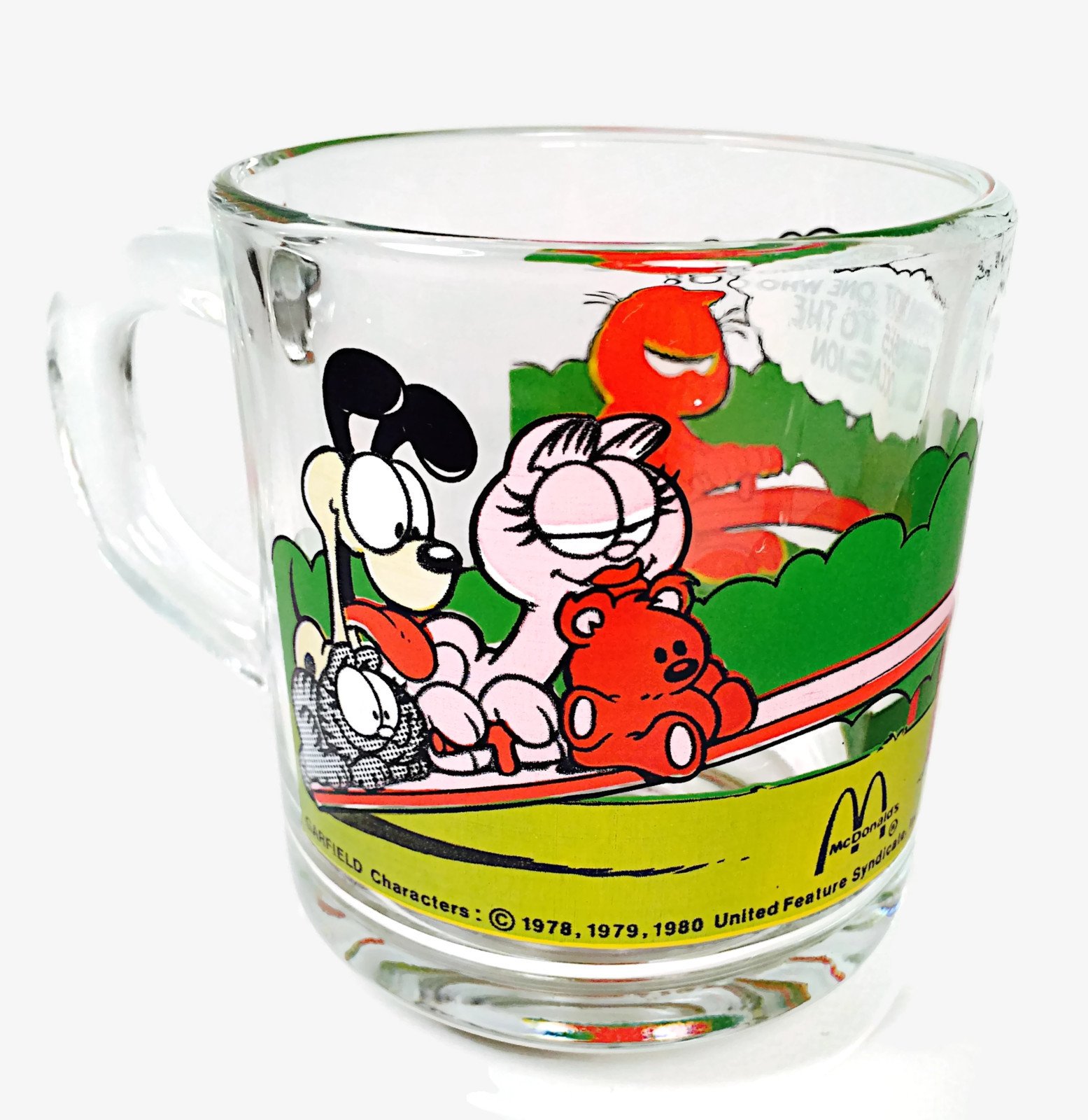 Amazon.com | Set of 4 1978 Anchor Hocking Garfield and Odie