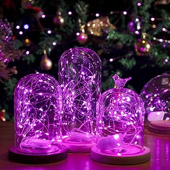 Amazon.co.jp: HXWEIYE 12個パック LED ピンク フェアリーライト