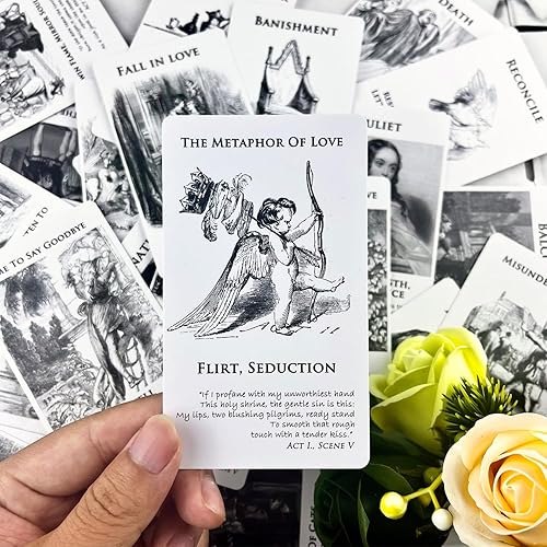 Miniatura 2 de Romeo & Julieta Baraja de cartas Oráculo de amor, cartas de tarot con significado en ellas, Oracle Deck responde todo sobre el amor