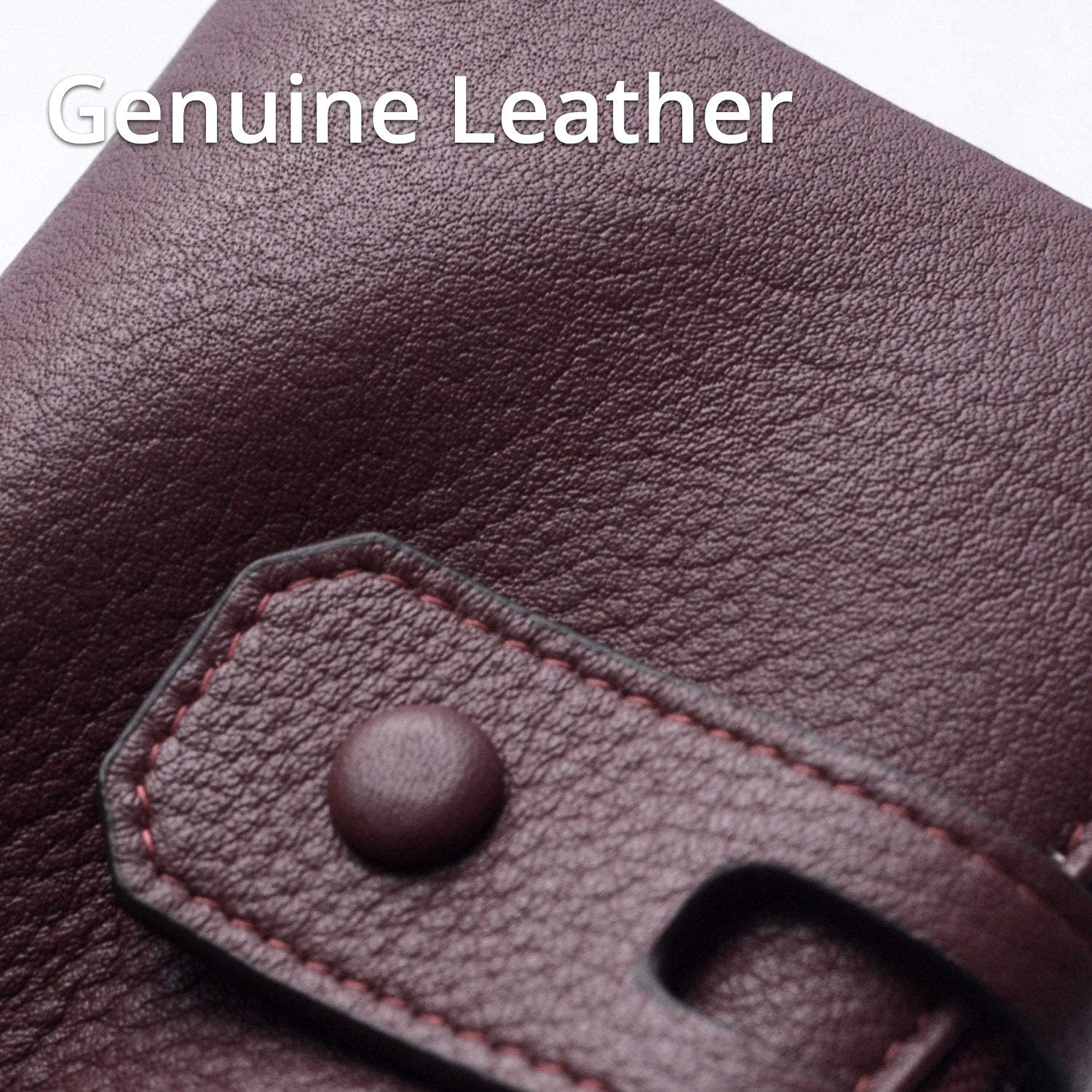 Bveyzi Small Soft Leather Wallet for Women RFID Blocking Ladies Card Holder with Double Zipper Pocket - Image 5