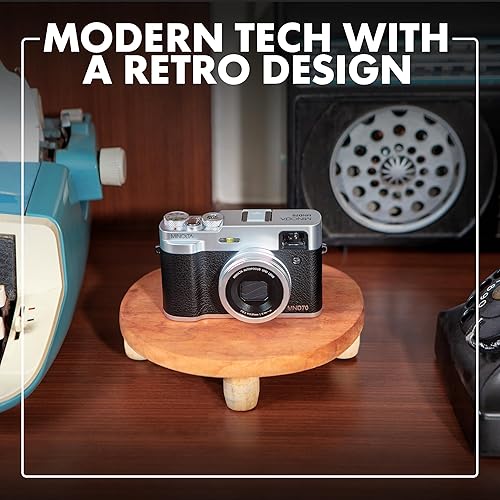 Miniatura 3 de Minolta Cámara digital retro  48MP Autofocus Compact con video 5K Ultra HD, lente trasera selfie, zoom 16x, WiFi, pantalla LCD de 2.8 pulgadas,