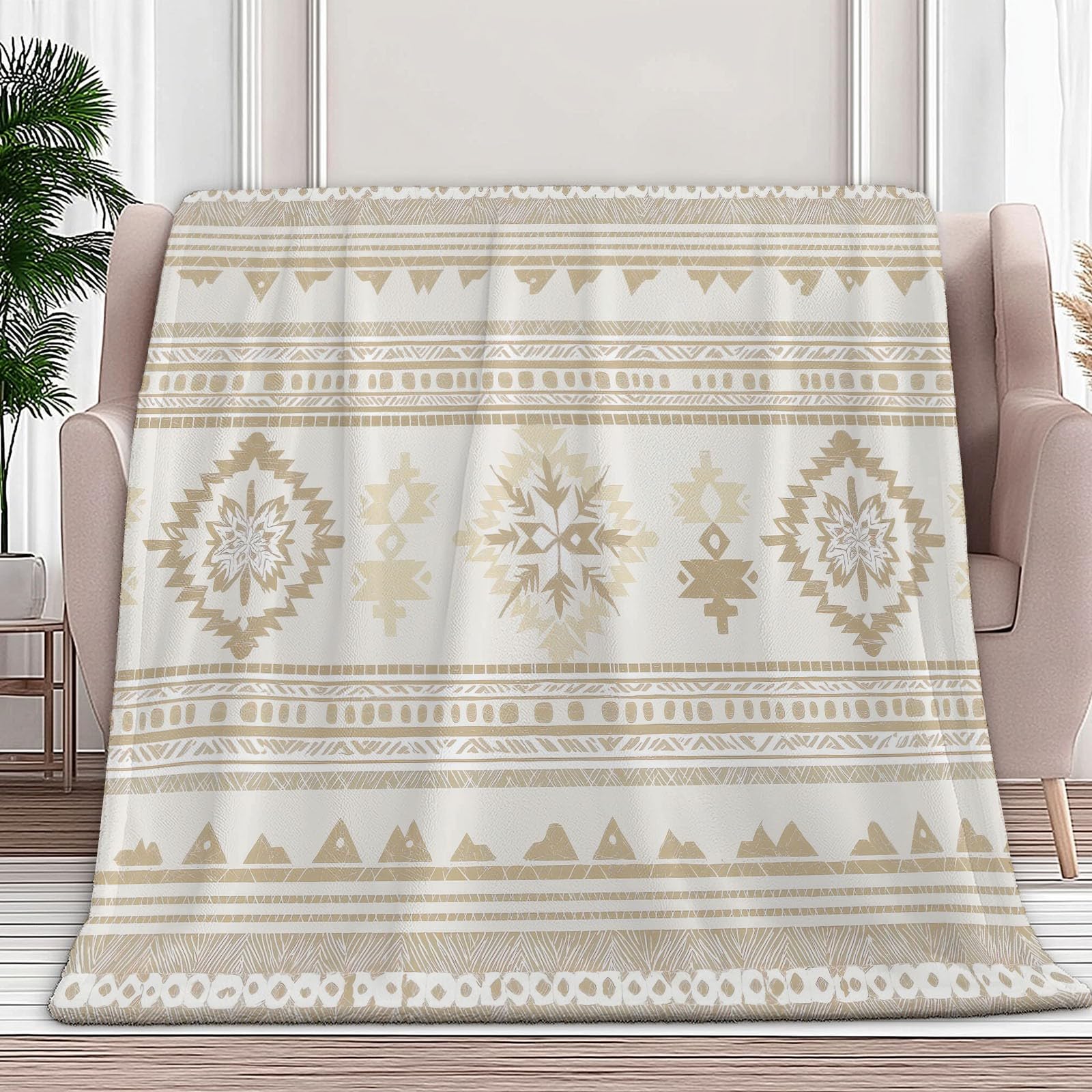 Couverture aztèque en flanelle pour des soirées cocooning douillettes
