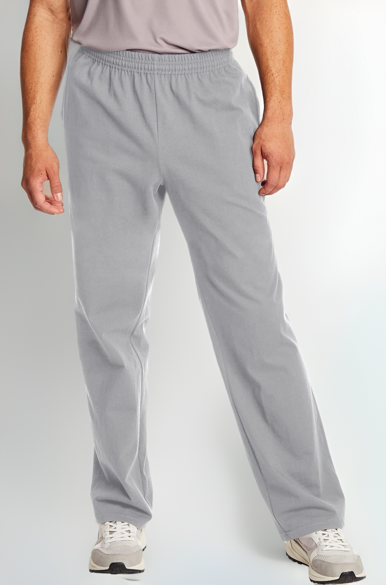 Hanes Men's Jersey Pant, Light Steel, X-Large