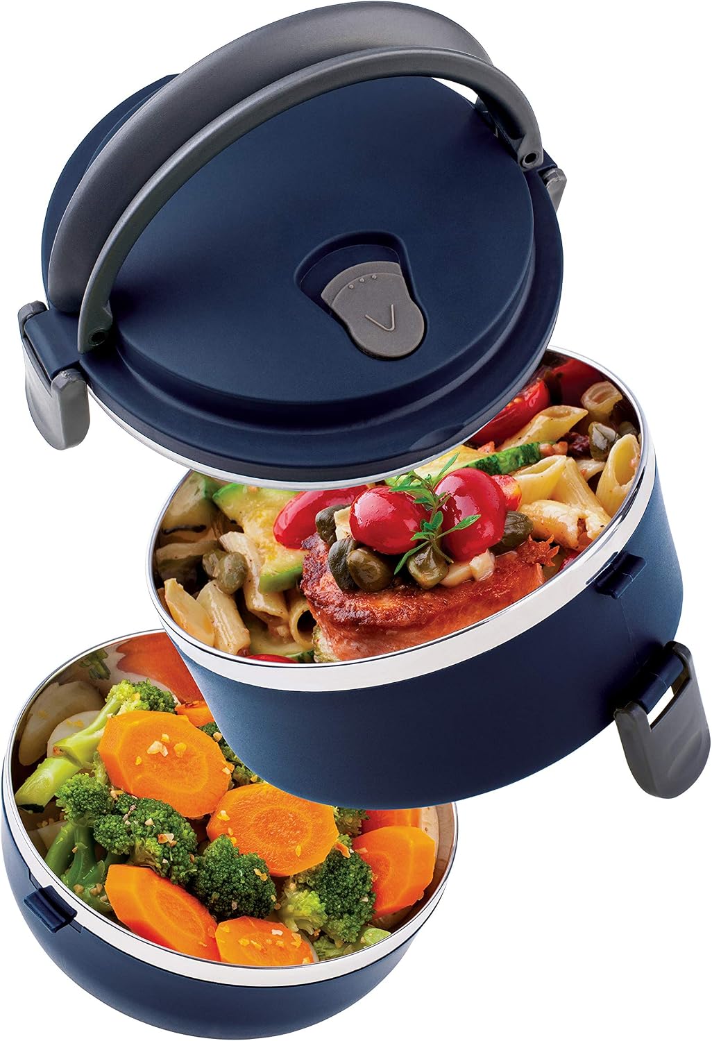 Euro Home - Marmita Dupla Lunch Box Azul - LB1234-AZ