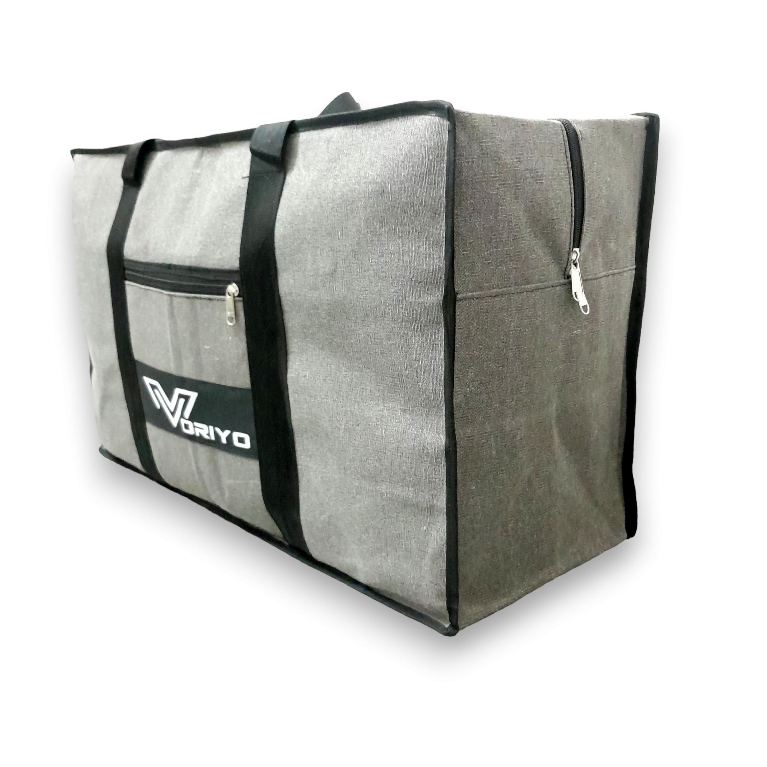 Big Size Travel Bag Duffle Luggage Organizer Foldable Large Shopping Grocery and Multipurpose Large Capacity Carry Bag 28inches with Strong Handles (Grey) (TVL1I)-image-30