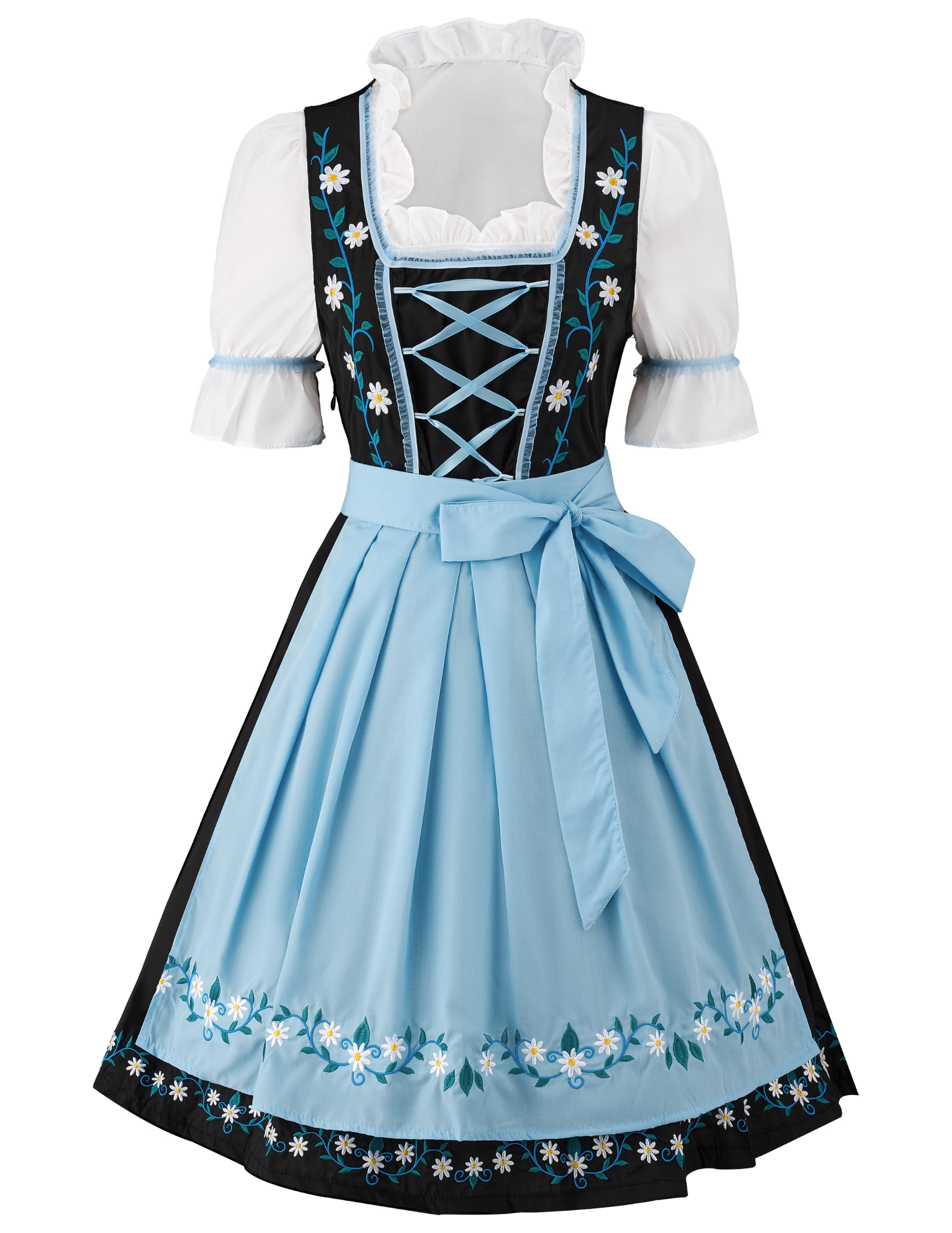 Spooktacular Creations Oktoberfest Dress for Women German Beer Costume Embroidered Halloween Cosplay Costumes