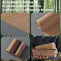 Vista 7 de Matcha Whisk Set, 7 Pcs Matcha Kit with Spouted Bowl, Sifter and Whisk Holder. Complete Macha Whisk Set Making Kit includes ceremonial Japanese