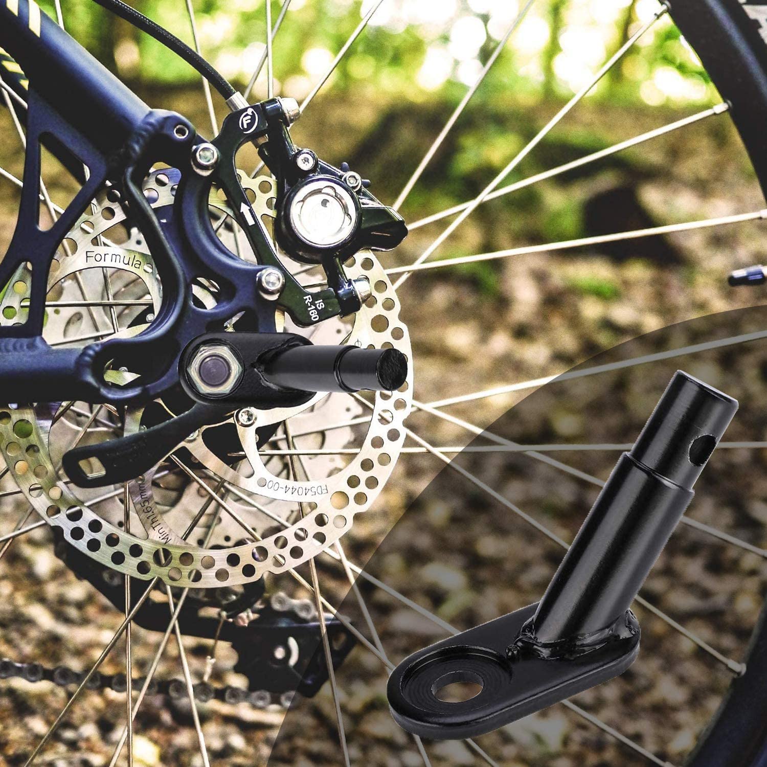 Attelage Remorque Vélo Universel – Coupleur Solide Acier Inox, Goupille Verrouillage, Pour Enfants & Chargement