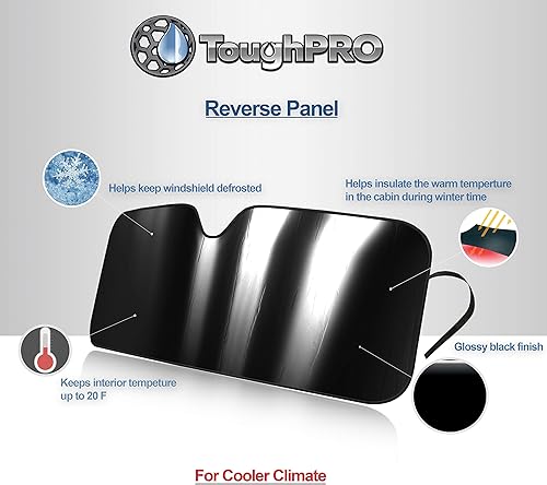 Miniatura 5 de TOUGHPRO Accesorios para parasol para parabrisas compatibles con Toyota RAV4 con sensor 2019 2020 2021 2022 2023 2024 2025 automatización de calor,
