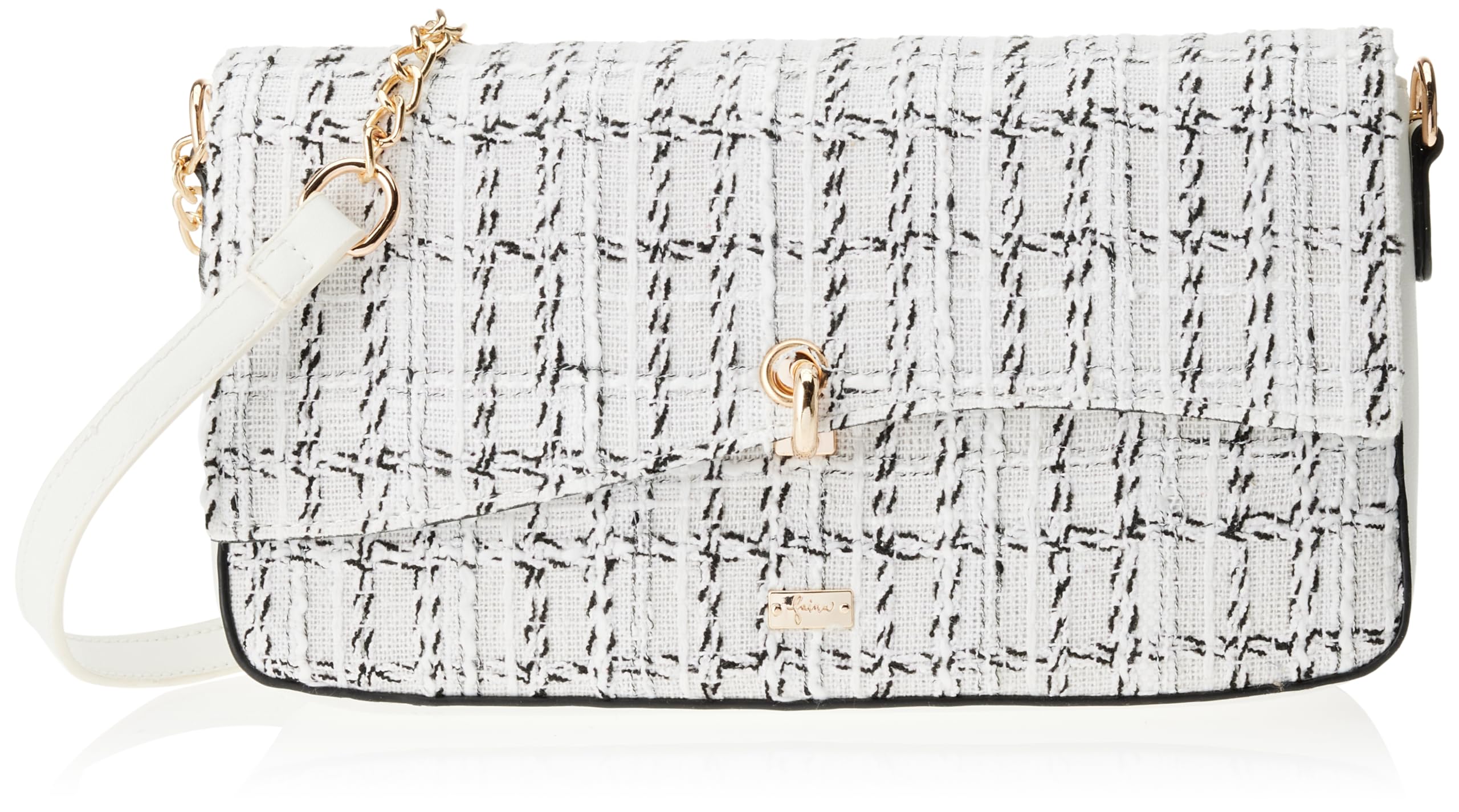 paino Women's Clutch/Evening Bag, White Multi-Coloured, One Size