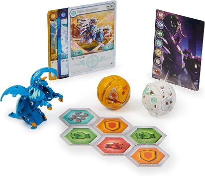 BAKUGAN Evolutions Starter Pack, Howlkor Ultra with Neo Pegatrix and Trox, Collectible Action Figures, Ages 6 and Up, AS SEEN ON ROBLOX, NETFLIX and POP TV
