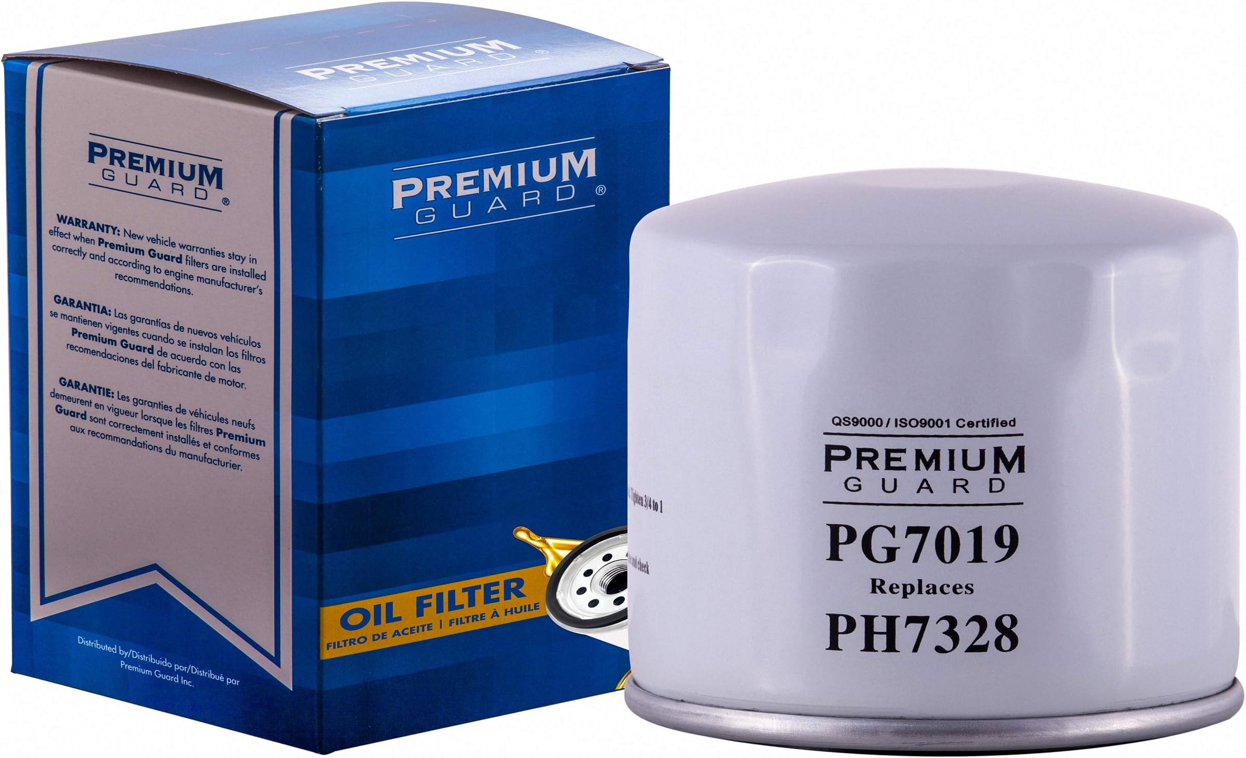 PG Standard Oil Filter PG7019 | Fits 1997-93 Volvo 850, 1999-98 S70, 1998-97 S90, 1999-98 V70, 1998-97 V90, 1992 940, 1998 C70, 1968-62 1800, 1993-84 Lada Niva, 1993-84 Signet, 1993-88 Samara