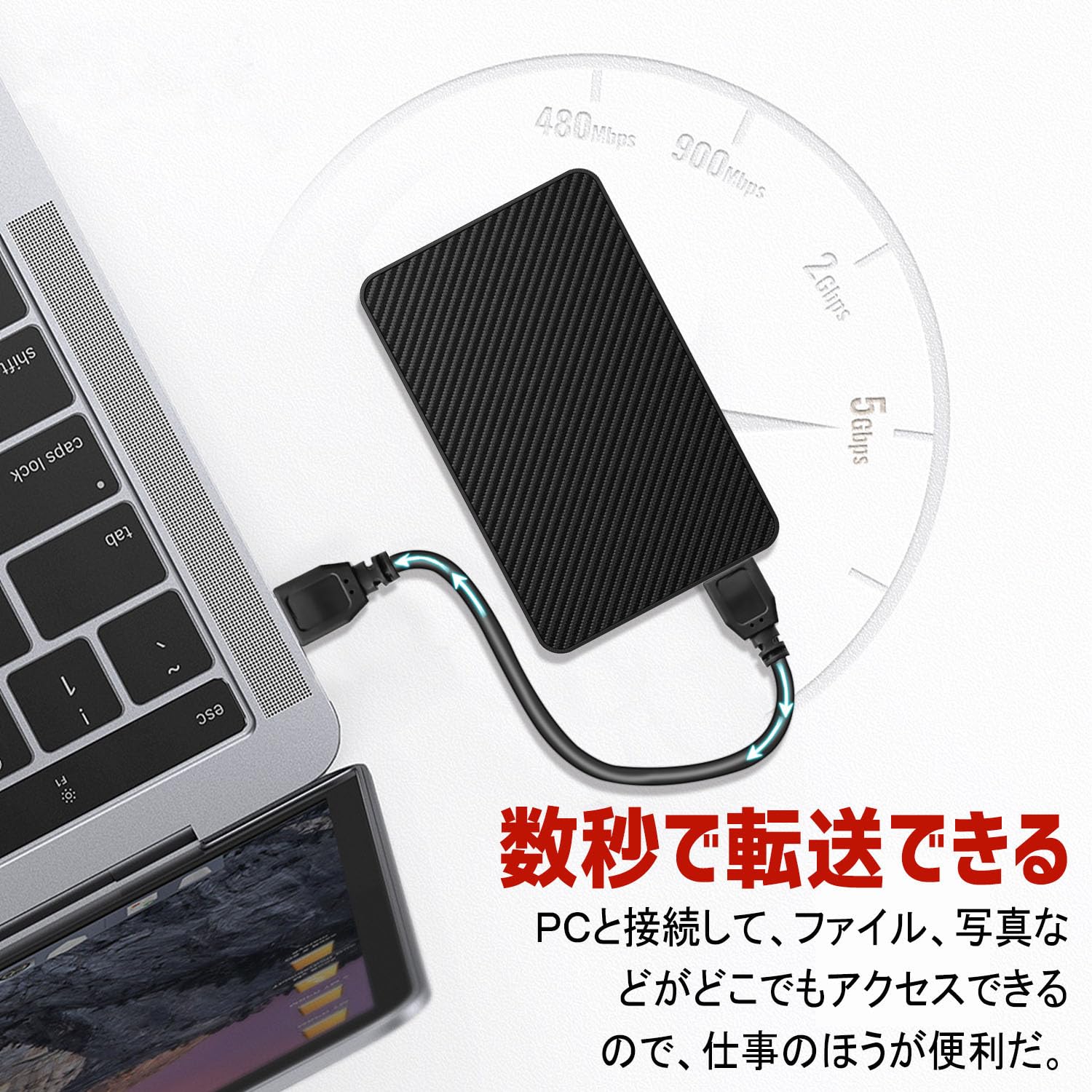 Amazon | 外付けHDD ハードディスク 外付け 4T大容量 usb3.0 高速転送