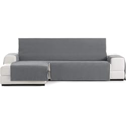 Eysa Funda práctica para sofá con chaisse longue izquierda vista frontal, Gris oscuro, 240 CM.IZQUIERDA