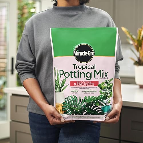 Miniatura 3 de Scotts Miracle-Gro Mezcla tropical para macetas, medios de cultivo para plantas tropicales que viven en contenedores de interior y exterior, 6
