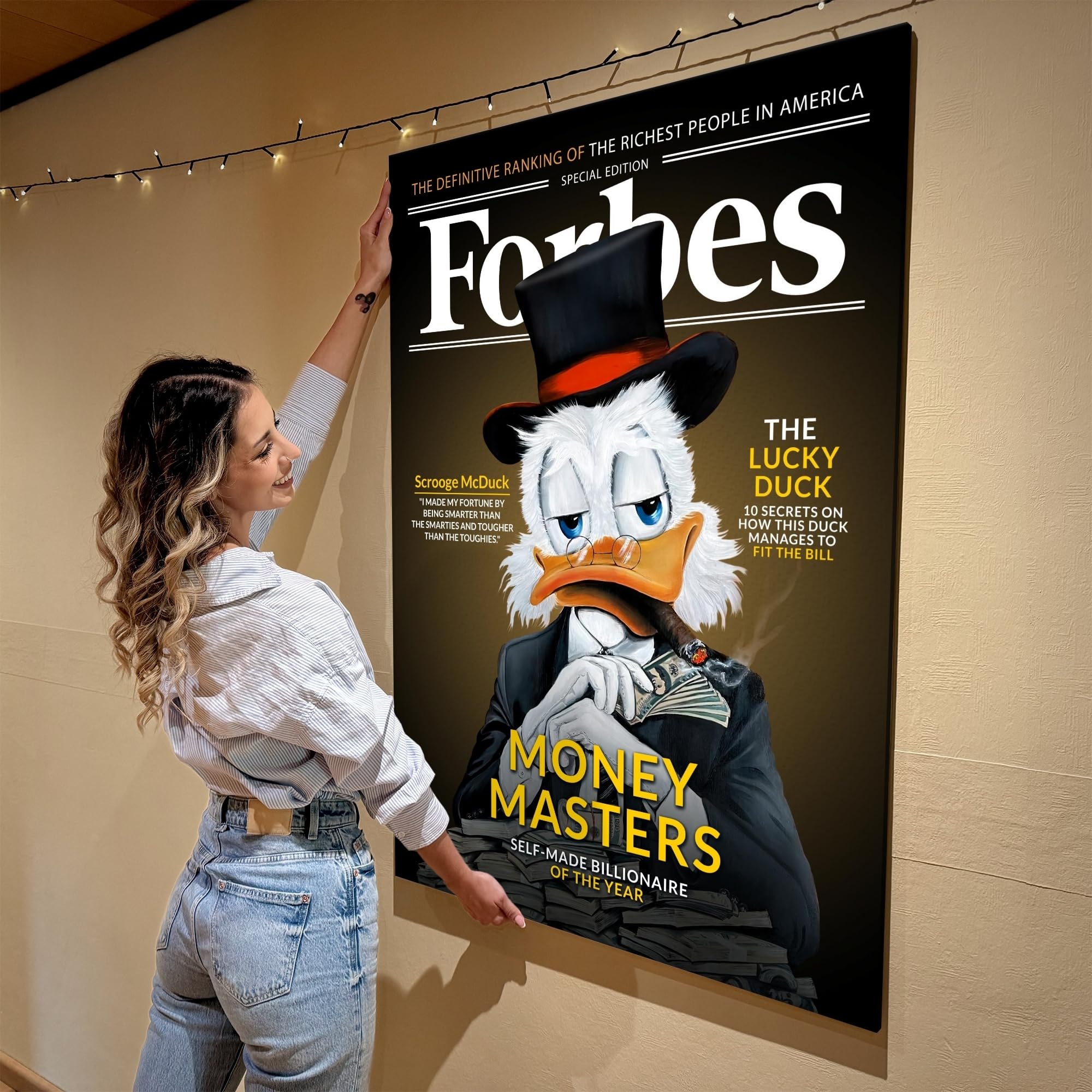 Artmazing | Quadro da parete XXL 55 x 80 cm su tela | Dagobert Forbes | Telaio in legno massello certificato FSC | Stampa artistica di qualità per soggiorno, camera da letto, cucina e ufficio