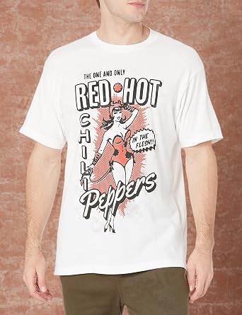 Red Hot Chili Peppers Official Devil Girl White T-Shirt