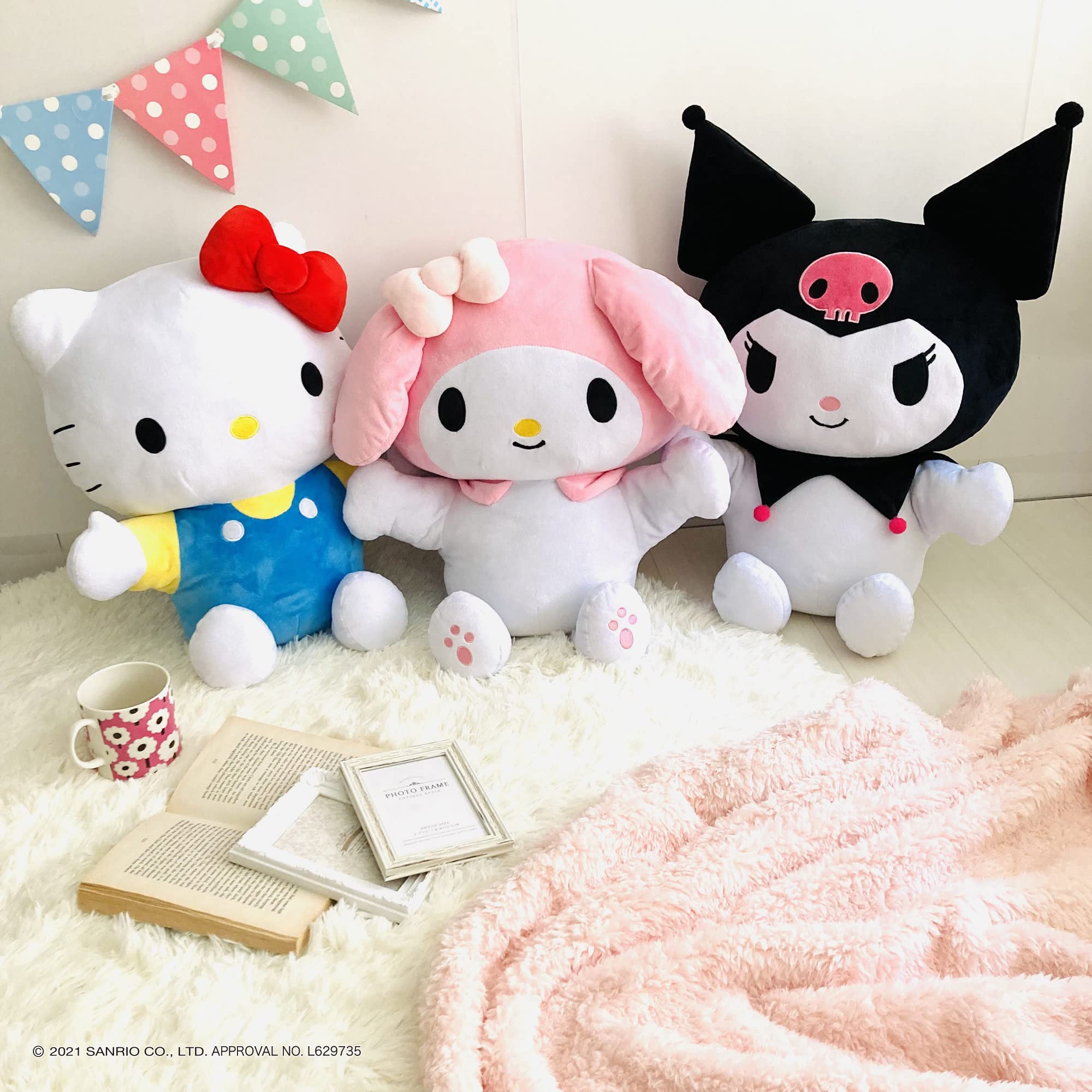Amazon｜MORIPiLO モリシタ 抱き枕 子供 大人兼用 ハローキティ ブルー 