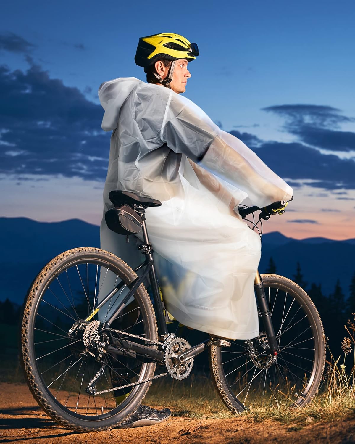 14 Pack Rain Ponchos for Adults Reusable EVA Raincoat Waterproof Rain Ponchos for Women Men with Drawstring Hoods Emergency Colorful Rain Ponchos Travel Rain Poncho Rain Gear Rain Jacket - Image 2