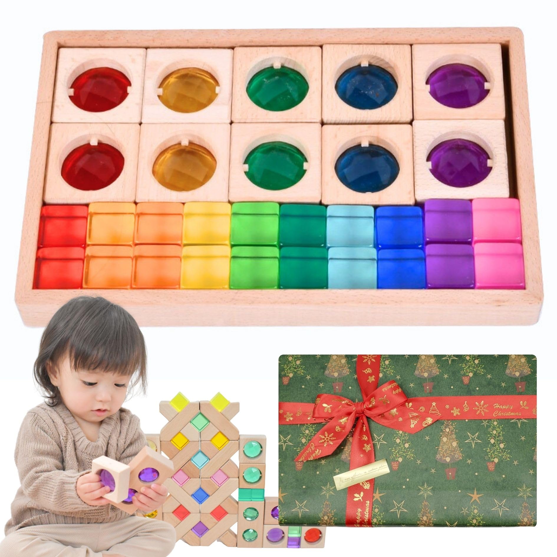 Amazon | ジュエル積木 ラッピング済みでギフトに最適 【親子で夢中