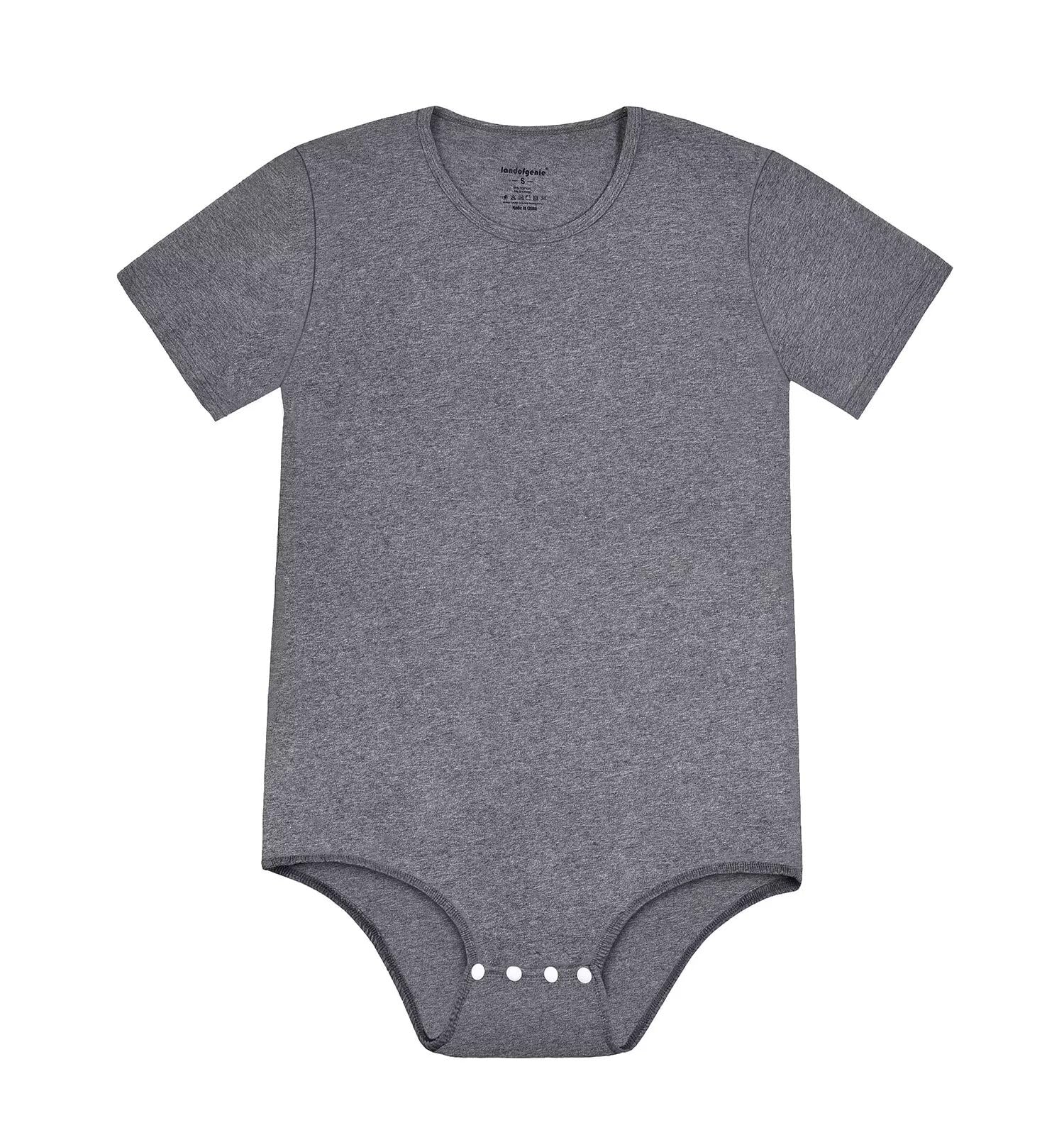 Landofgenie Männer Kurzarm Strampler Pyjama Bodysuit One Piece Strampler