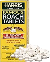Vista 1 de Harris Roach Tablets, Boric Acid Roach and Insects Killer with Lure, Alternative to Bait Traps (6oz, 145 Tablets), Yellow