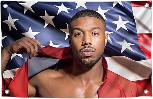 Póster de tapiz de Michael de 3 x 5 pies para colgar en la pared con 4 ojales, decoración de fondo de dormitorio, bandera de poliéster, imágenes de