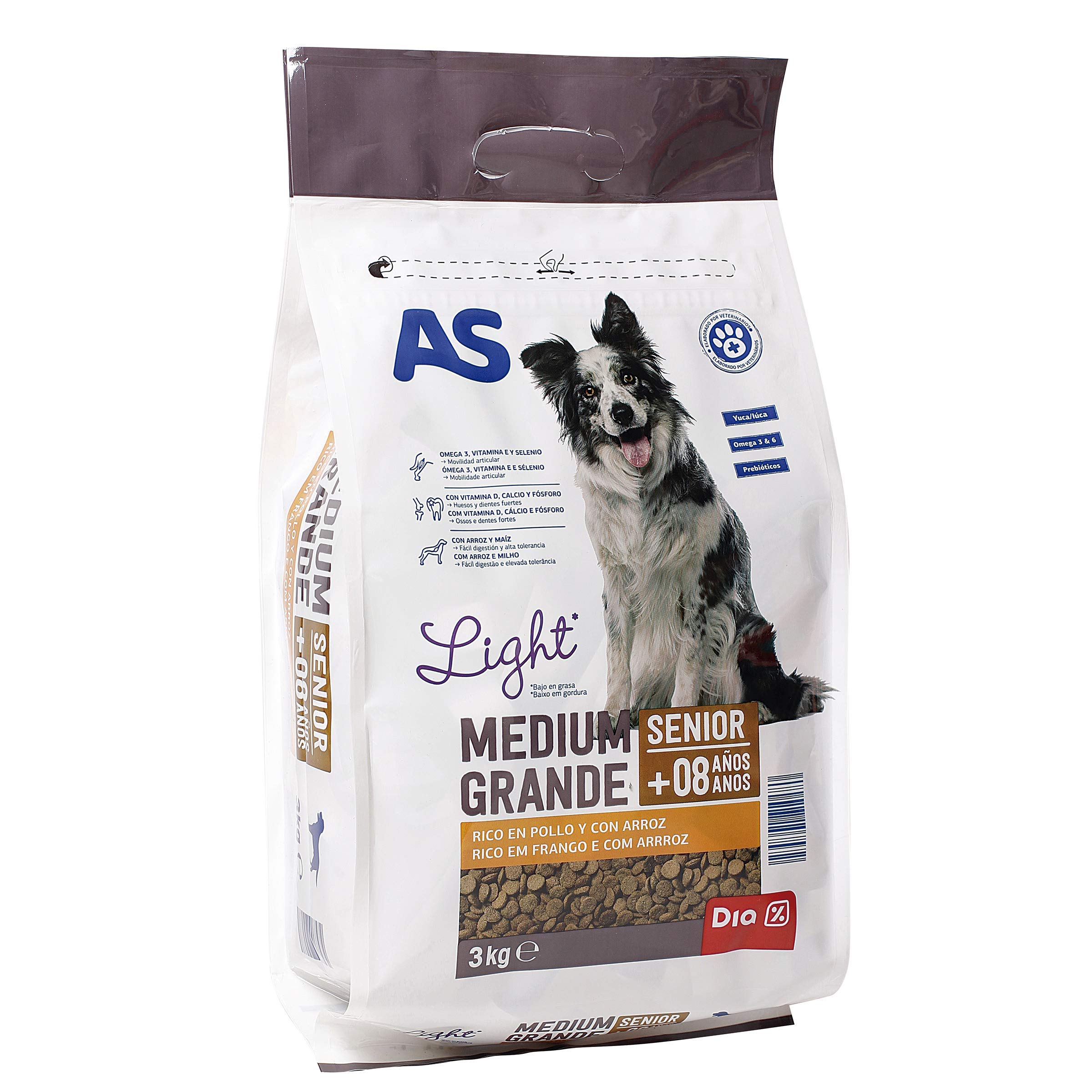 AS alimento para Perros Senior Bolsa 3 kg