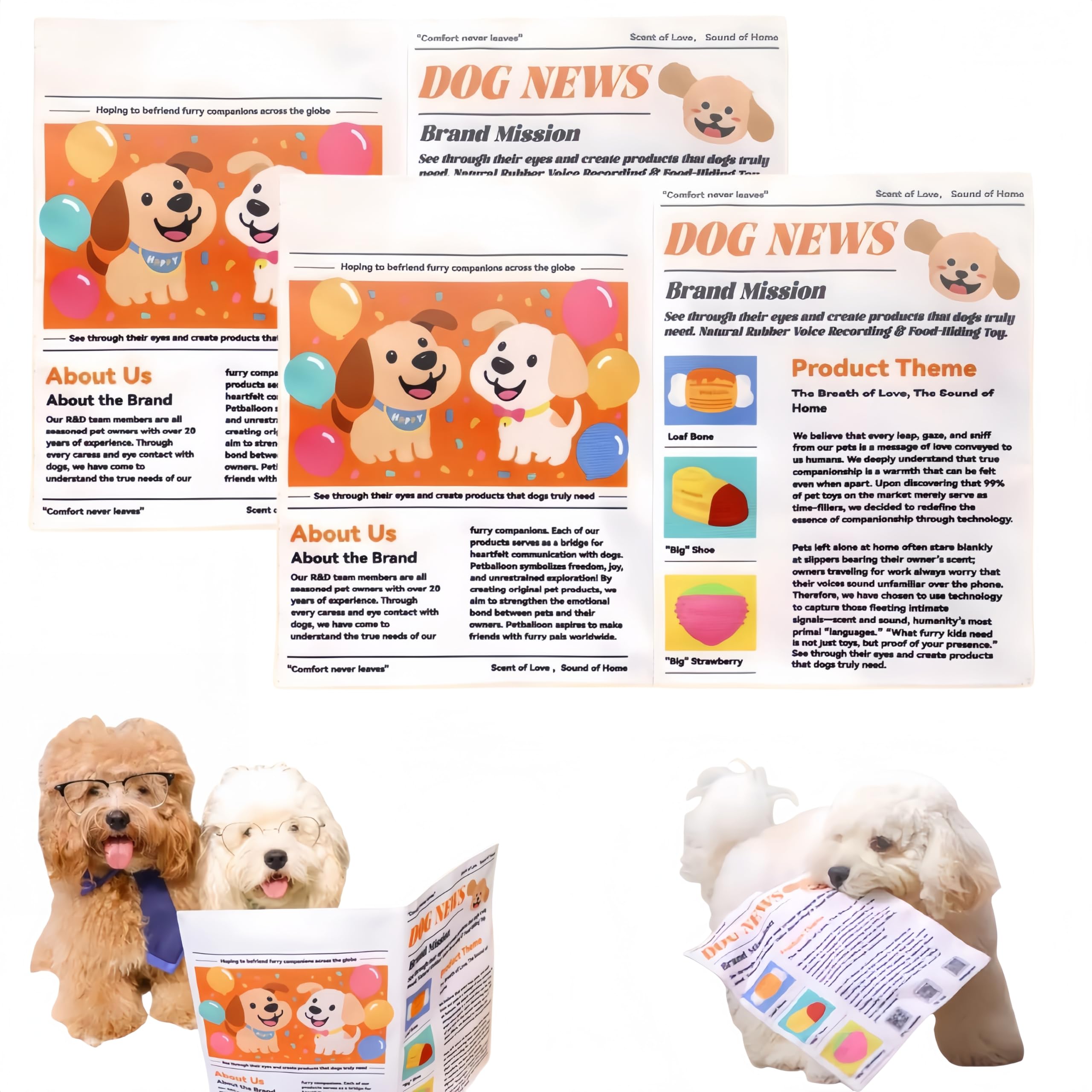 Jouet pour chien lavable et durable avec finitions renforcées