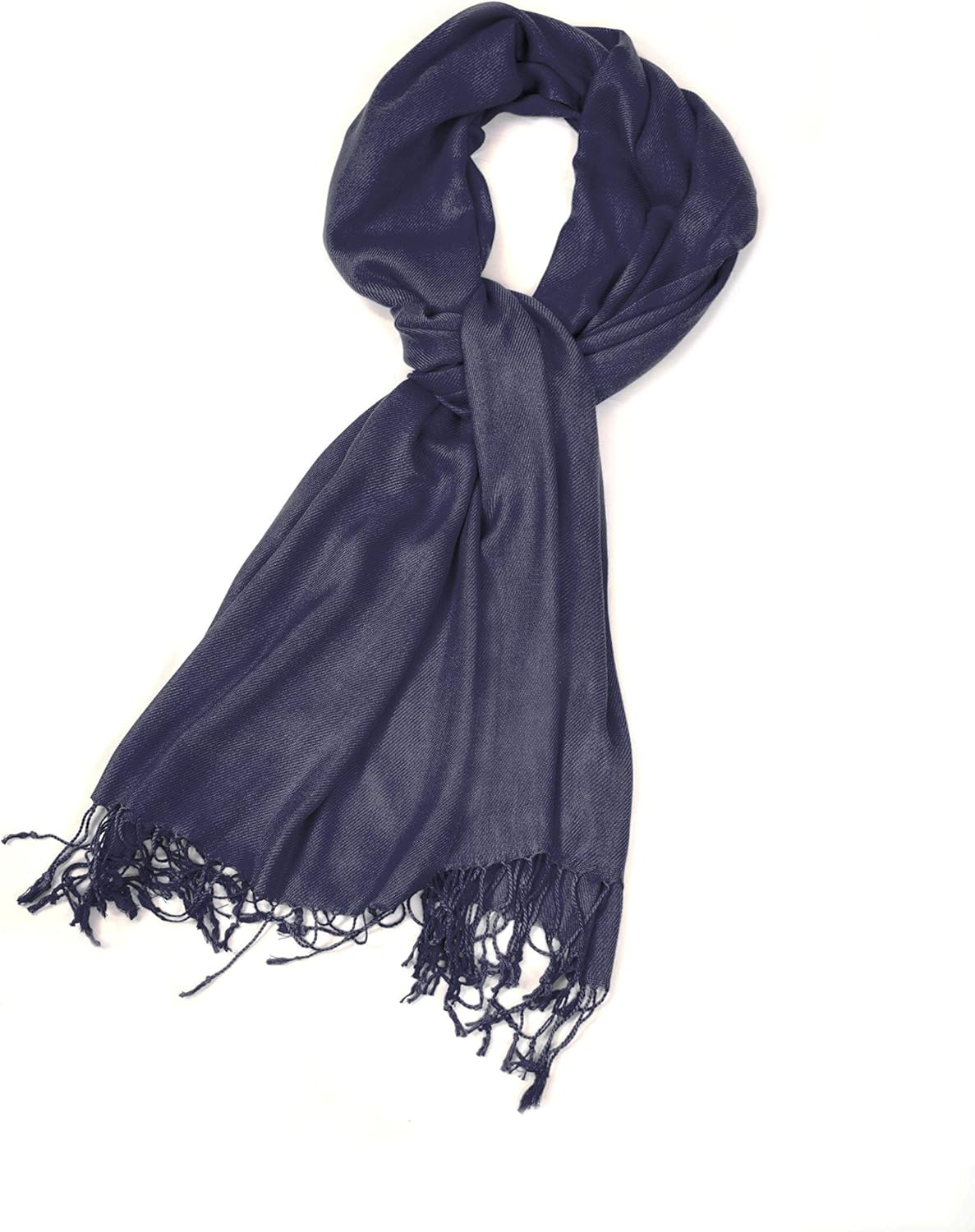 Sakkas Large Soft Silky Pashmina Shawl Wrap Scarf in Solid Colors - Image 3