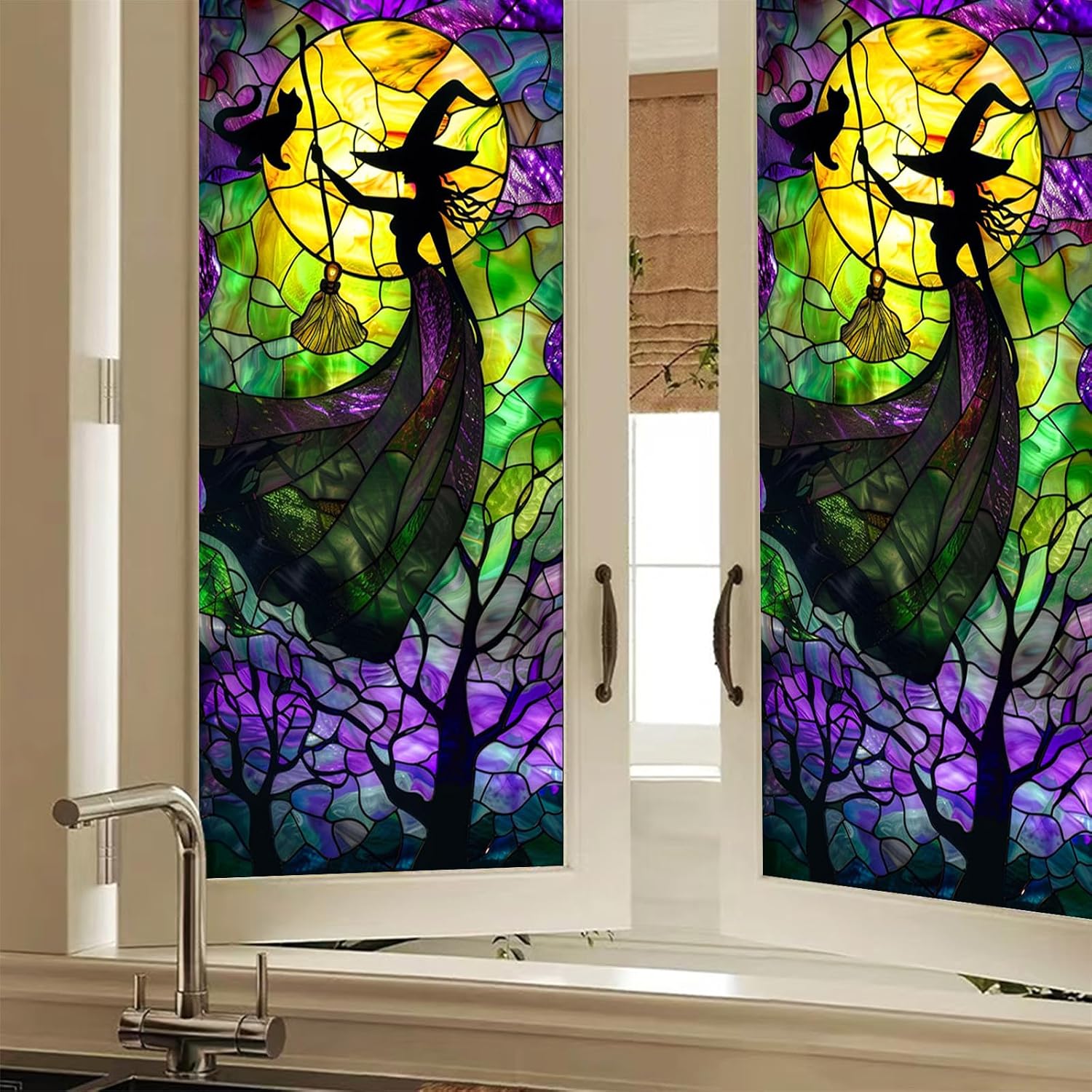 Vinilo decorativo HOMETITUTE para ventana 17.7x39.3 pulgadas miniatura 1