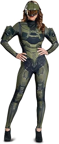 Disguise Disfraz de Master Chief para mujer de lujo, Multicolor -