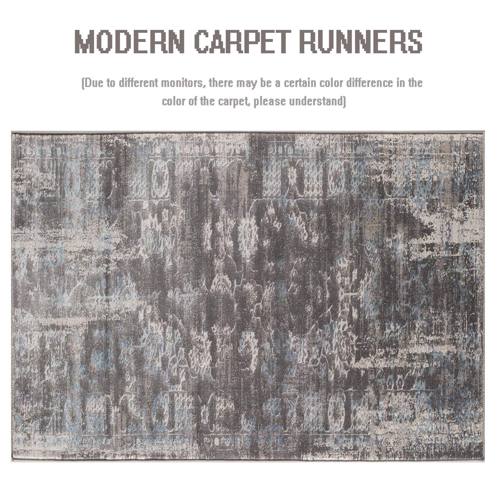 Passatoia KARMEL Nero 80x180 Cm - Per Cucina, Corridoio, Antiscivolo, Moderna - Foto 10