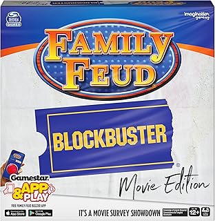 Family Feud Blockbuster Edition, Movie Trivia Survey Showdown Board Game for Ages 12 & up