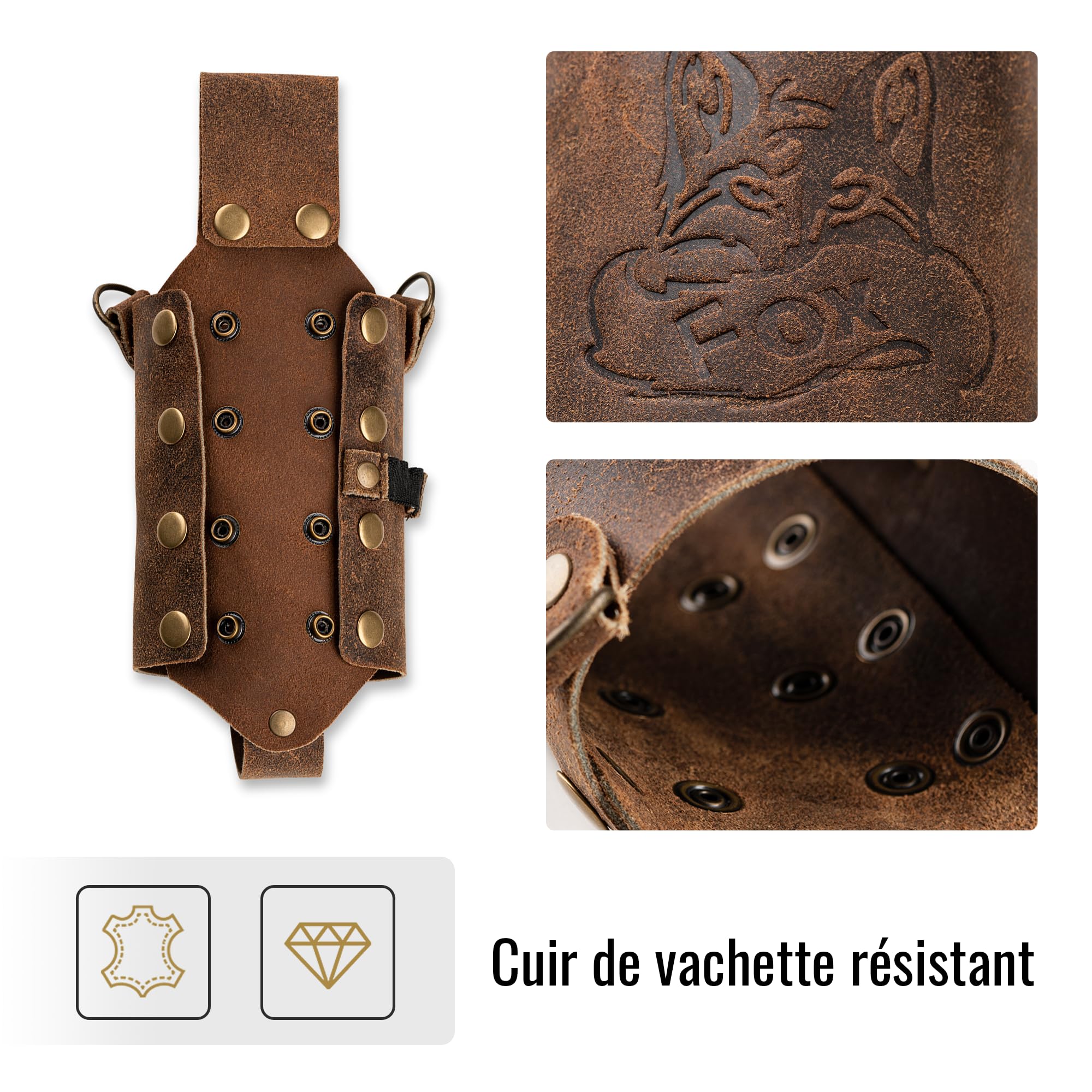 Holly Holster Halfter 2.0 aus Leder Bierholster mit Schulterriemen