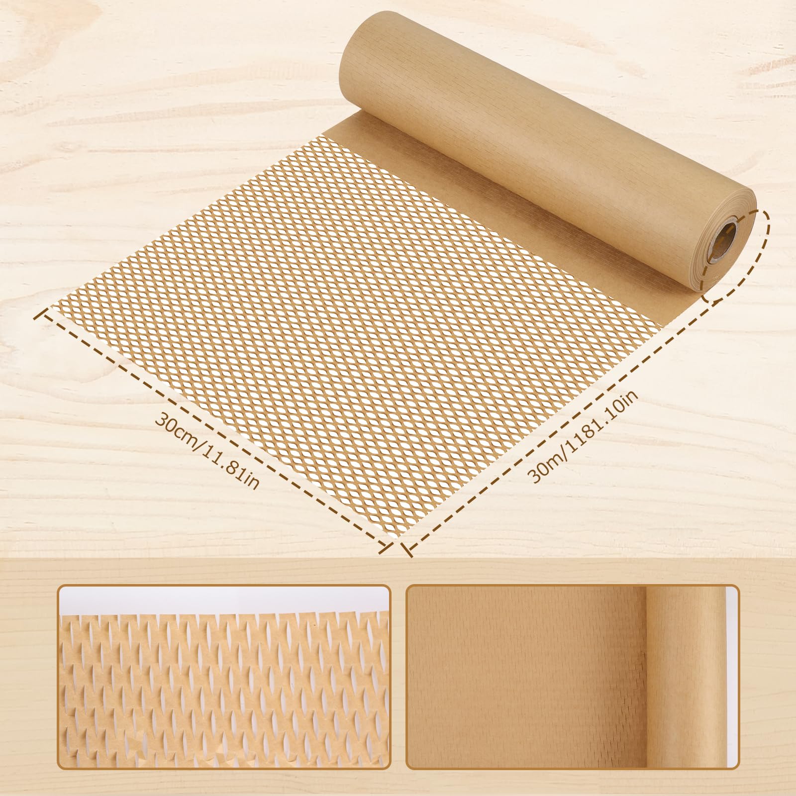 Honingraatpapier Rol 30 Cm X 30 M - Verpakkingsmateriaal Voor Het Bewaren En Verzenden Van Servies Porselein Kopjes Honingraatpapier Rol 30 Cm X 30 M - Verpakkingsmateriaal Voor Het Bewaren En Verzenden Van Servies Porselein Kopjes