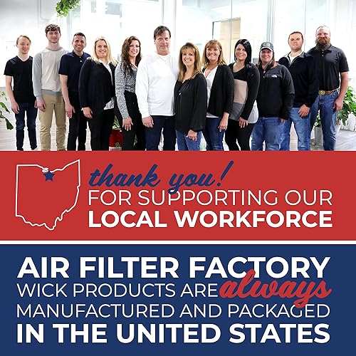 Miniatura 5 de Air Filter Factory Repuesto para filtros de mecha humidificador ReliOn RCM-832, paquete de 2