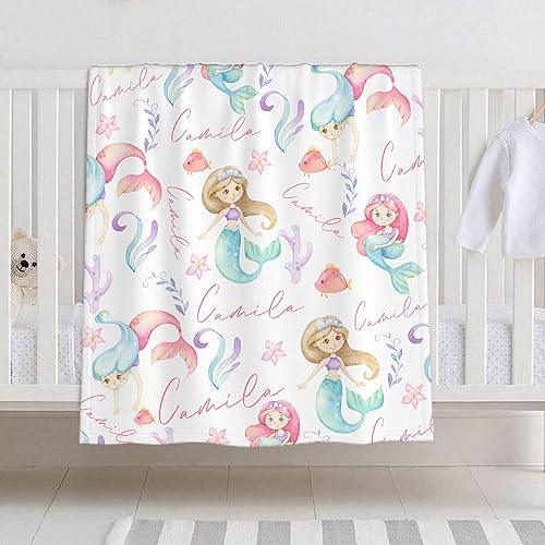 Manta de bebé personalizada para niñas y niños, manta de bebé personalizada con nombre para niños pequeños, baby shower, recién nacidos, guardería,