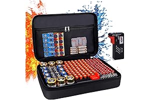 Fireproof Battery Organizer Storage Box with Tester BT-168