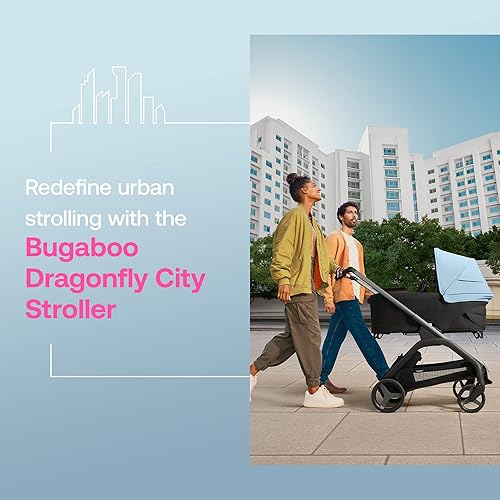 Miniatura 2 de Bugaboo Dragonfly City - Cochecito con moisés de bebé de tamaño completo y asiento para niños pequeños, con una sola mano, fácil de plegar en
