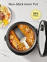 Vista 6 de COMFEE' Olla de arroz, olla multicocción de acero inoxidable 14 en 1, olla de cocción lenta, vaporera, saltear y calentar, 5.3 cuartos de galón, 20